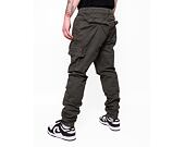 Kalhoty Urban Classics AOP Glencheck Cargo Jog Pants Olive