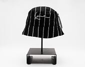Klobouk Karl Kani Signature Pinstripe Bucket Hat black/white