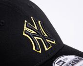 Kšiltovka New Era 9FORTY MLB Team Outline New York Yankees Black / Honey Yellow