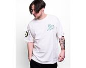 Triko New Era Heritage Back Print Oversized Tee Oakland Athletics Off White / Dark Green