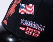 Kšiltovka New Era 59FIFTY MLB Script 5 Boston Red Sox Navy / Red