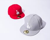 Kšiltovka New Era 59FIFTY MLB Basic Los Angeles Dodgers - Graphite / White