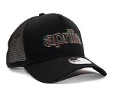Kšiltovka New Era 9FORTY A-Frame Trucker Essential Aprilia Black