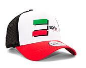 Kšiltovka New Era 9FORTY A-Frame Trucker Fw Poly Aprilia Optic White / Scarlet