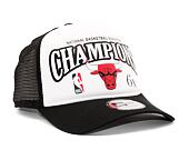 Kšiltovka New Era 9FORTY A-Frame Trucker NBA League Champions Chicago Bulls Black