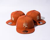Kšiltovka New Era 9FIFTY MLB Side Patch New York Yankees Redwood / Oat Milk
