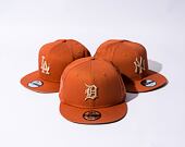 Kšiltovka New Era 9FIFTY MLB Side Patch Detroit Tigers Redwood / Oat Milk