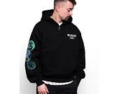 Mikina Karl Kani Chest Retro OS Half Zip Hoodie black