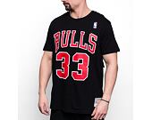 Triko Mitchell & Ness NBA N&N Tee Chicago Bulls Black