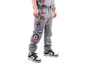 Tepláky Mitchell & Ness NBA M&N CITY COLLECTION FLEECE PANT BULLS Grey Heather