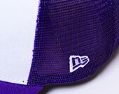 Kšiltovka New Era - NBA Team Clear 9FORTY Trucker - LA Lakers - White / Red