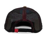 Kšiltovka Capslab Mickey Mouse - Scary Mickey Mouse Flat v.2 Trucker Brown / Red