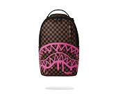 Batoh Sprayground Pink Drip Brown Check DLX Backpack