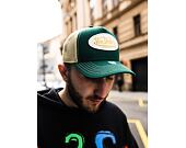 Kšiltovka Von Dutch Boston Trucker Cotton Twill Green/Tan
