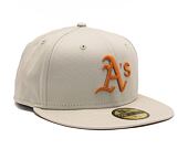 Kšiltovka New Era 59FIFTY MLB League Essential Oakland Athletics Stone / Tech Blue