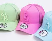 Dětská Kšiltovka New Era 9FORTY Kids A-Frame Trucker MLB Tonal Mesh Los Angeles Dodgers Wild Rose Pi