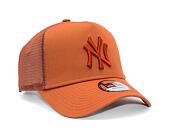 Kšiltovka New Era 9FORTY A-Frame Trucker MLB Tonal Mesh New York Yankees Redwood