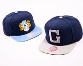 Kšiltovka Mitchell & Ness NCAA Team 2 Tone 2.0 Snapback Georgetown University Navy / Grey