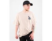 Triko New Era MLB Stadium Graphic Oversized Tee Los Angeles Dodgers Stone / Navy