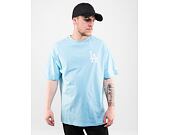 Triko New Era MLB Icecream Graphic Oversized Tee Los Angeles Dodgers Pastel Blue / Off White