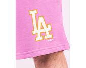 Kraťasy New Era MLB Pastel Shorts Los Angeles Dodgers Wild Rose Pink / Off White