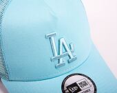 Kšiltovka New Era 9FORTY A-Frame Trucker MLB Tonal Mesh Los Angeles Dodgers Pastel Blue