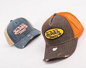 Kšiltovka Von Dutch Trucker Boston Cotton Denim Denim/Orange