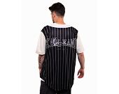 Dres Karl Kani Og Block Pinstripe Baseball Shirt black/off white