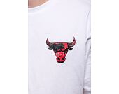 Triko New Era Infill Team Logo Oversized Tee Chicago Bulls Optic White / Red
