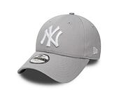 Dětská Kšiltovka New Era - MLB Essential 9FORTY - NY Yankees - Gray / White
