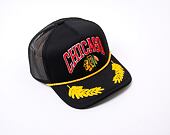 Kšiltovka Mitchell & Ness NHL Gold Leaf Trucker Blackhawks Black