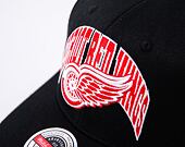 Kšiltovka Mitchell & Ness NHL Letterman Type Classic Red Red Wings Black