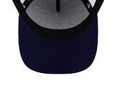 Kšiltovka New Era 9FORTY A-Frame Trucker MLB Team Script Los Angeles Dodgers Dark Royal / White