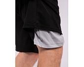 Kraťasy New Era Mesh Shorts Branded Black / Grey