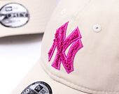 Dětská Kšiltovka New Era 9FORTY Kids MLB Boucle New York Yankees Stone / Pink