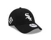 Kšiltovka New Era 9FORTY MLB Team Side Patch Chicago White Sox Black / Optic White