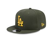 Kšiltovka New Era 9FIFTY MLB Side Patch Los Angeles Dodgers New Olive / Mellow Yellow
