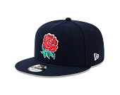 Kšiltovka New Era 9FIFTY Wool Rose Rugby Football Union Night Shift Navy