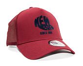 Kšiltovka New Era 9FORTY Trucker Heritage Snapback Cardinal