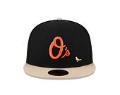 Kšiltovka New Era 59FIFTY MLB "Varsity Pin & Sidepatch" Baltimore Orioles Cooperstown