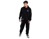 Tepláky New Era League Essentials Joggers New York Yankees Black / Purple Nitro