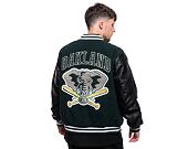 Bunda New Era MLB Large Logo Varsity Oakland Athletics Cooperstown Dark Green / Black