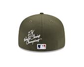 Kšiltovka New Era 59FIFTY MLB 5 Olive WS New York Yankees New Olive / White
