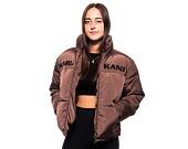 Dámská Bunda Karl Kani Retro Essential Puffer Jacket dark brown