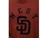 Triko New Era MLB Team Patch Oversized Tee San Diego Padres Cooperstown Brown / Black