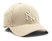 Kšiltovka New Era 9FORTY MLB Wide Cord New York Yankees Stone / White