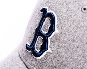 Kšiltovka New Era 9FORTY MLB Melton Wool Essential Boston Red Sox Graphite / Navy