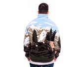 Fleecová Bunda Karl Kani Metal Signature Landscape Teddy Troyer olive/brown/blue