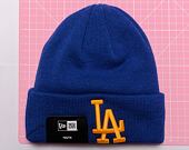 Dětský kulich New Era MLB Kids League Essential Beanie Los Angeles Dodgers Blue Azure / Mellow Yello