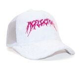 Kšiltovka Reflection Luxury Fuzzy Trucker Angel White / Pink